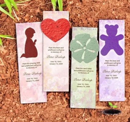 A Heartfelt Memento Finding Comfort in Funeral Bookmarks